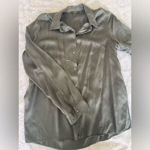 Massimo Dutti Dark Green Casual Shirt